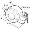 Prime-Line Door Knob Lock-Out Device, Diecast Construction, Gray Painted Color EP 4180